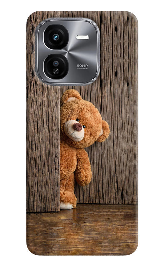 Teddy Wooden iQOO Z9X Hard Case Back Cover by Casekaro