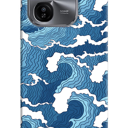 Blue Waves iQOO Z9X Hard Case Back Cover by Casekaro