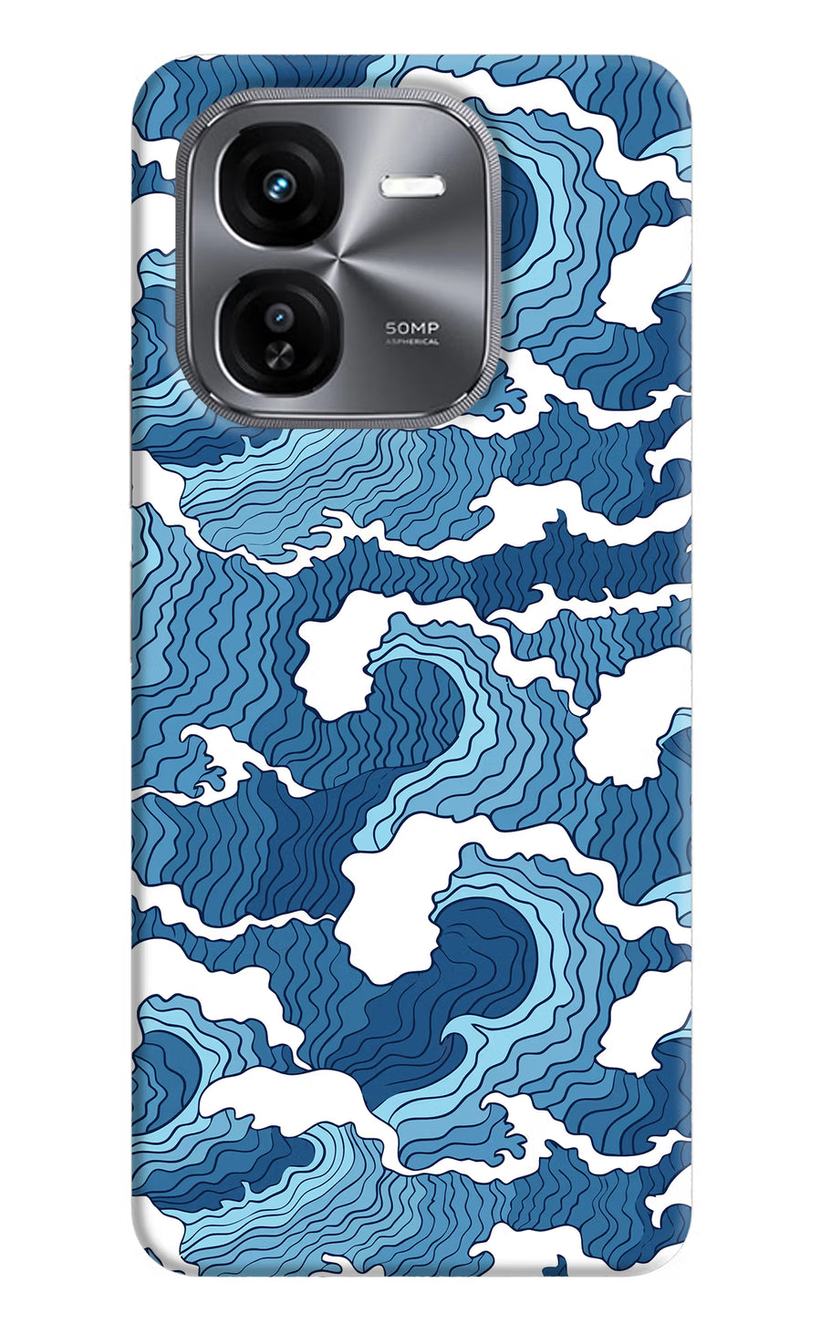 Blue Waves iQOO Z9X Back Cover, Hard case