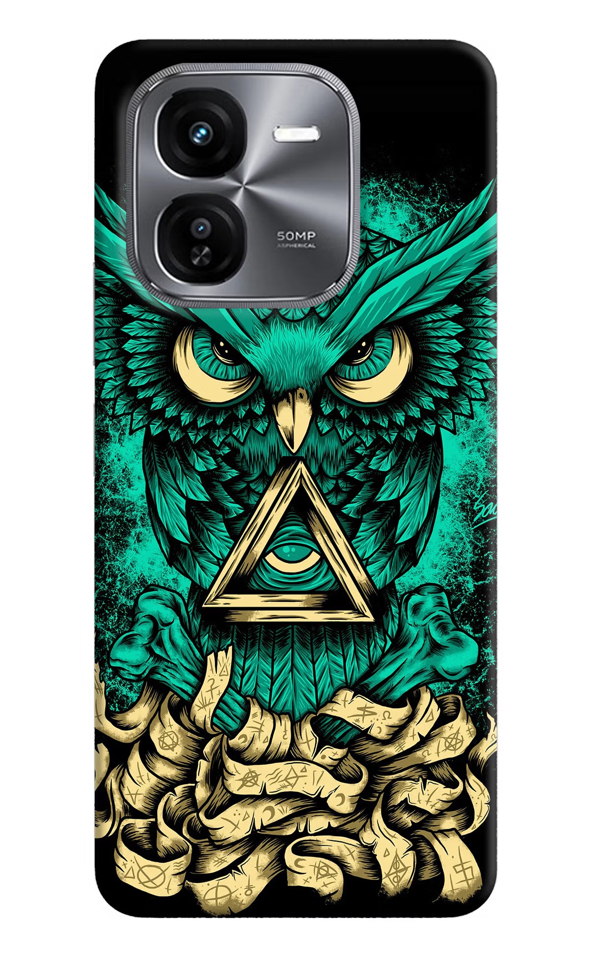 Green Owl iQOO Z9X Hard Case Back Cover by Casekaro