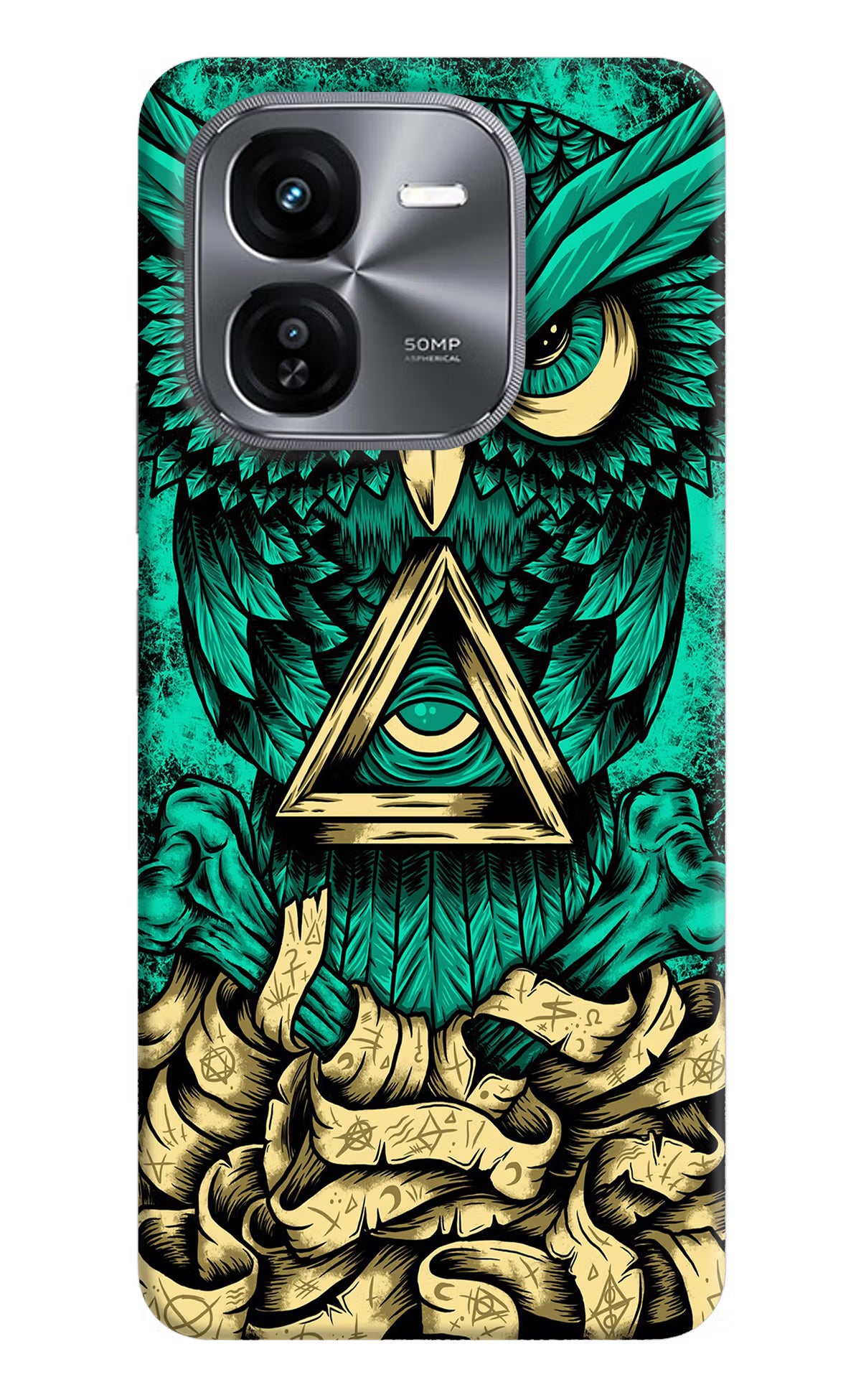 Green Owl iQOO Z9X Hard Case Back Cover by Casekaro