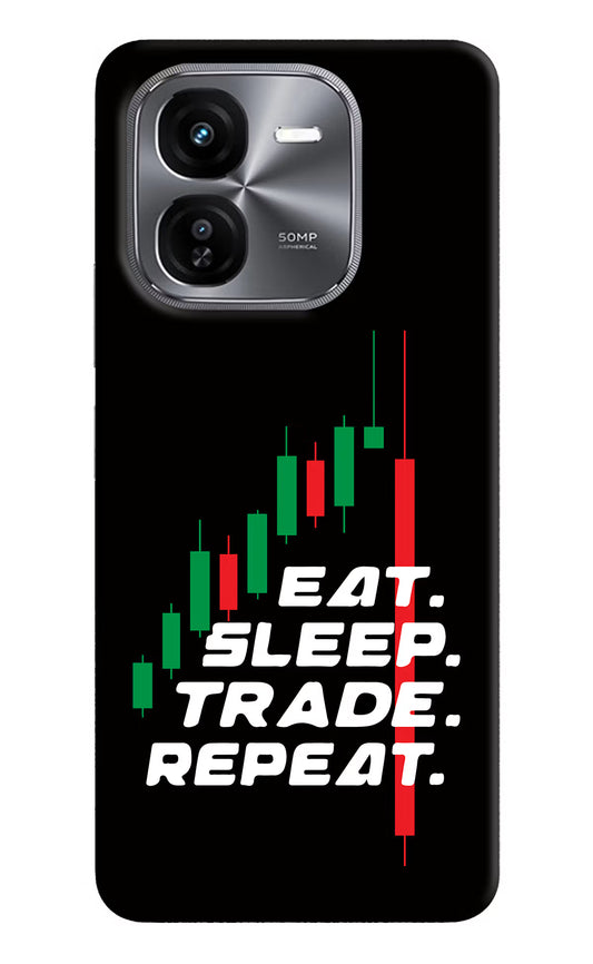 Eat Sleep Trade Repeat iQOO Z9X Hard Case Back Cover by Casekaro