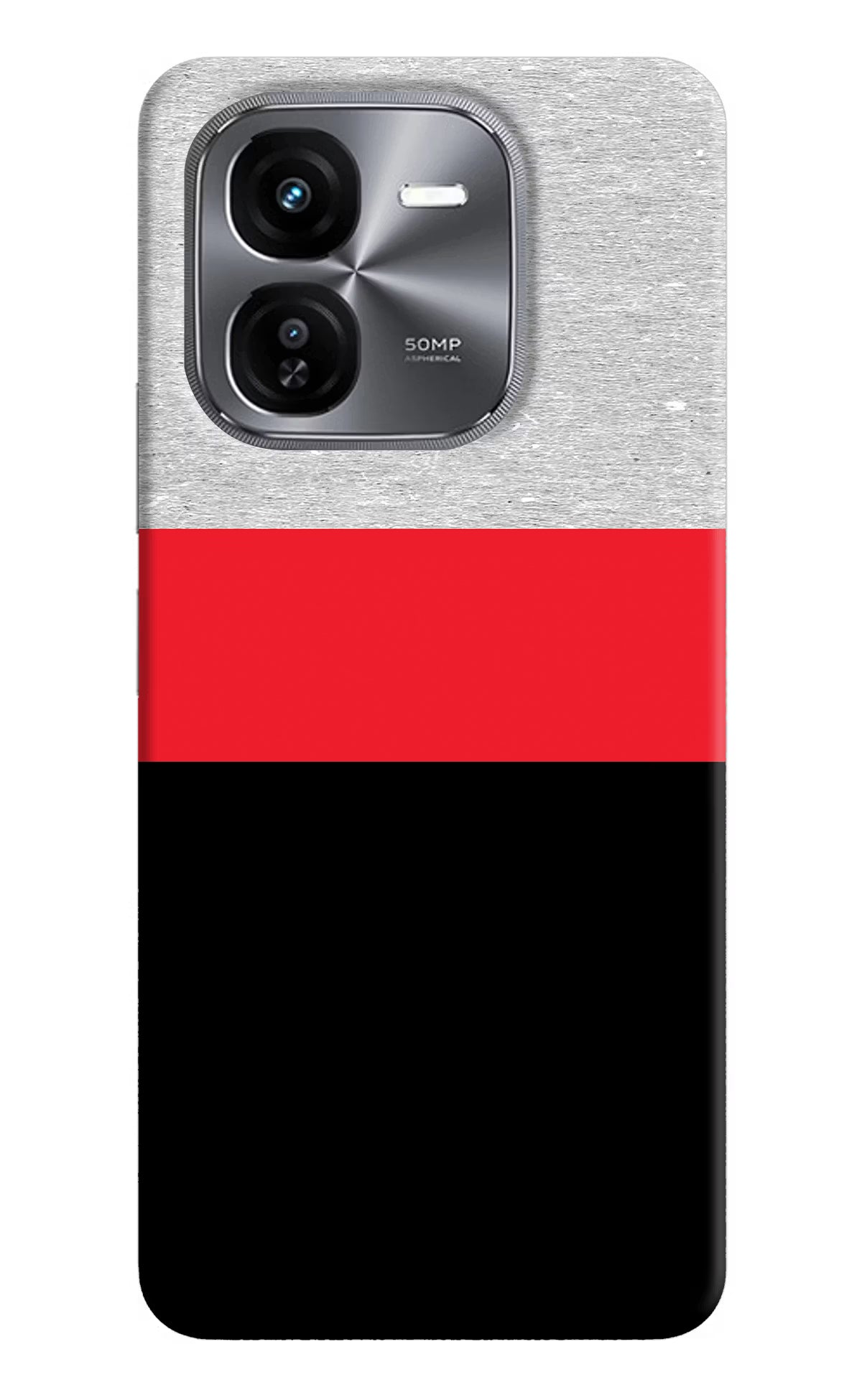 Tri Color Pattern iQOO Z9X Hard Case Back Cover by Casekaro