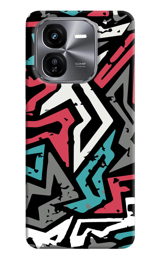 Geometric Graffiti iQOO Z9X Hard Case Back Cover by Casekaro