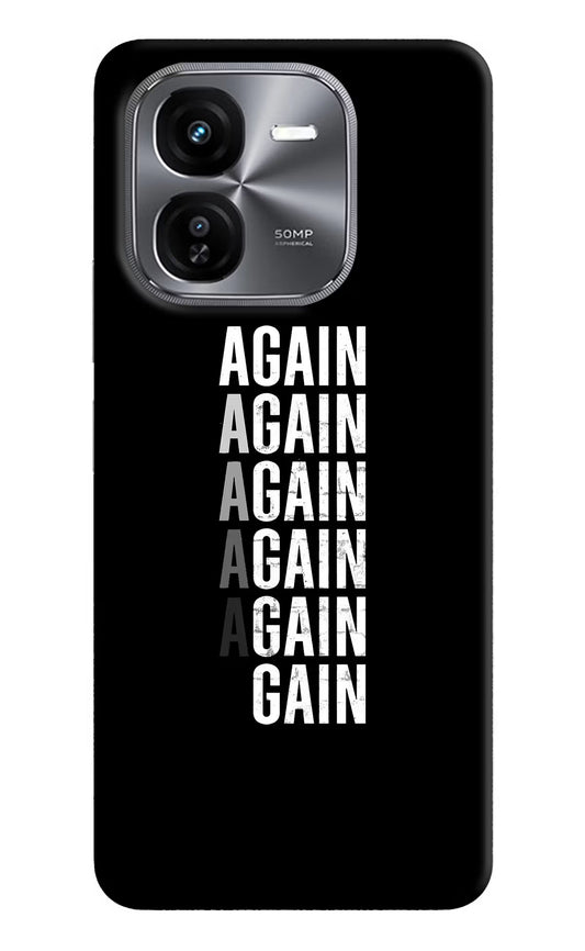Again Again Gain iQOO Z9X Hard Case Back Cover by Casekaro