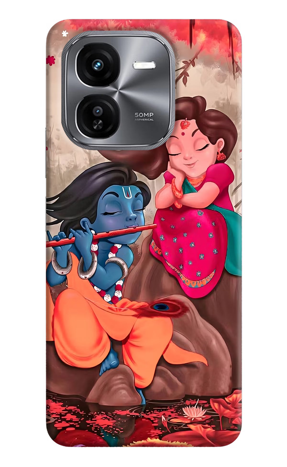 Radhe Krishna iQOO Z9X Hard Case Back Cover by Casekaro