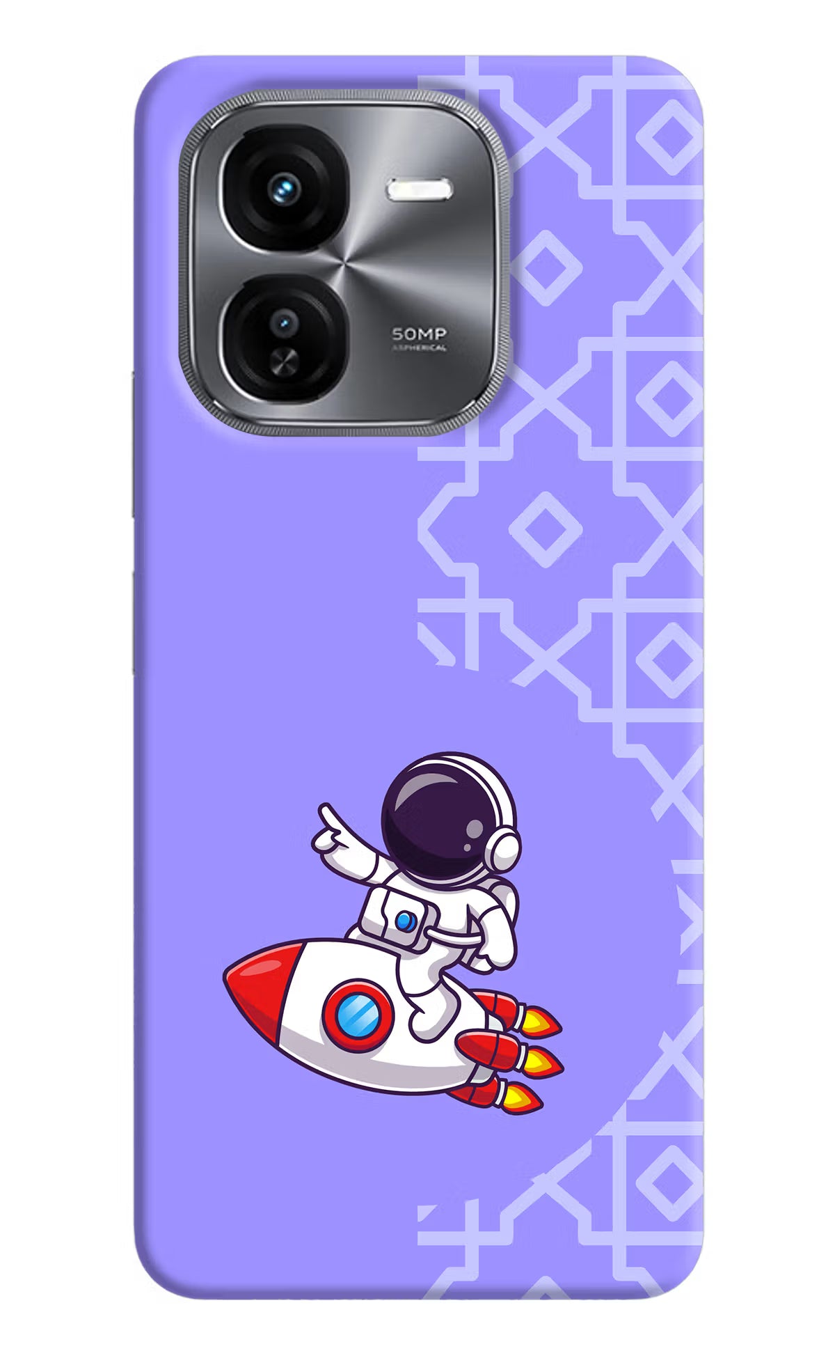 Cute Astronaut iQOO Z9X Hard Case Back Cover by Casekaro