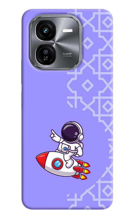 Cute Astronaut iQOO Z9X Hard Case Back Cover by Casekaro