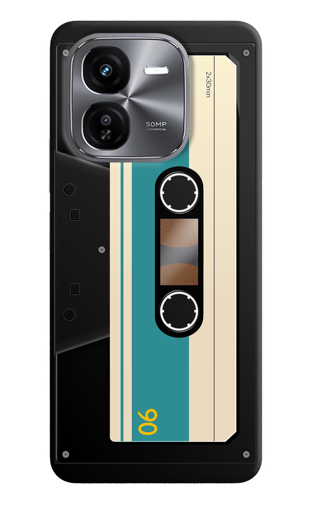 Cassette iQOO Z9X Hard Case Back Cover by Casekaro