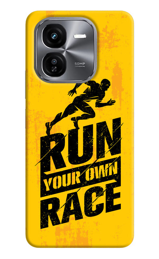 Run Your Own Race iQOO Z9X Hard Case Back Cover by Casekaro