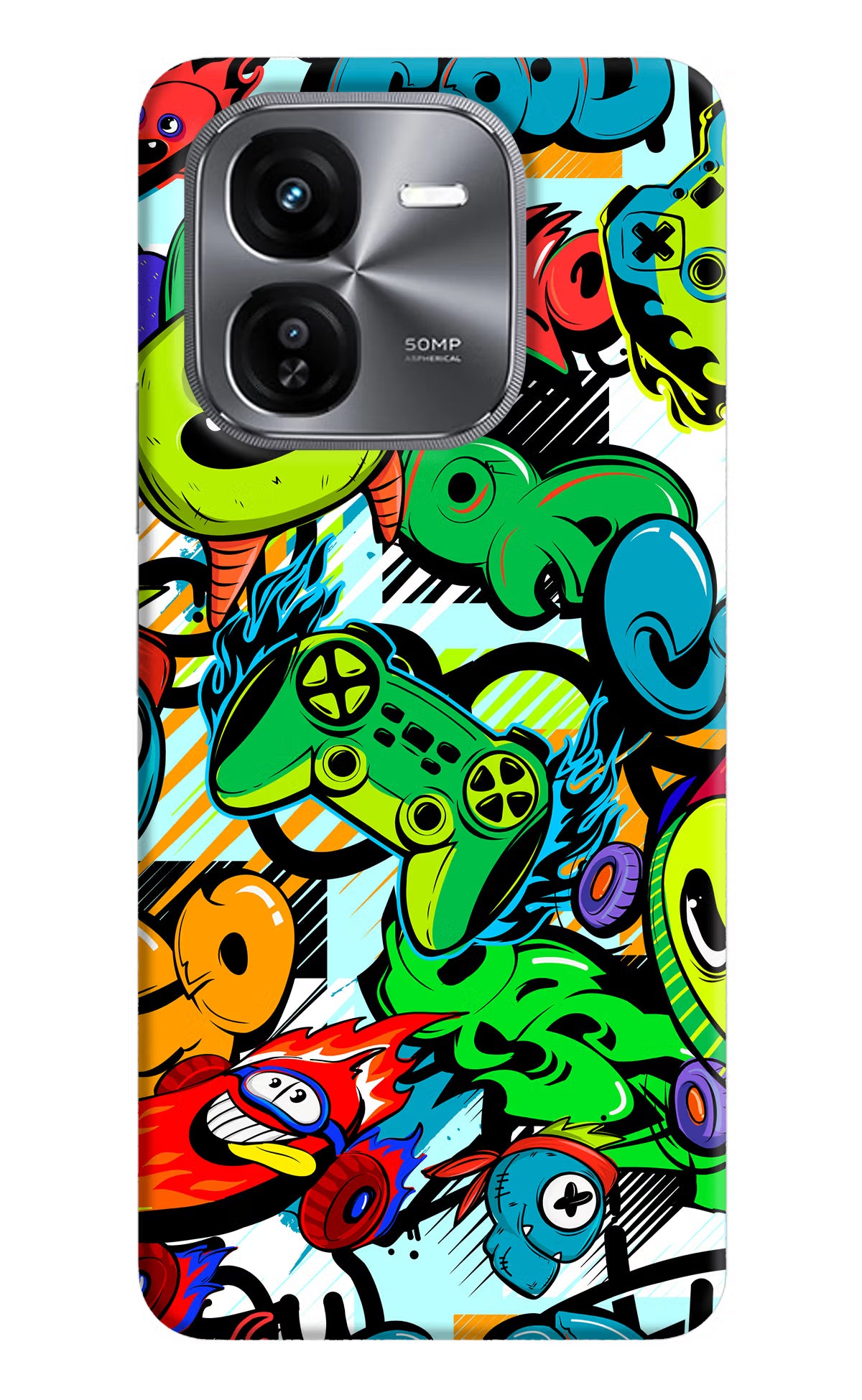 Game Doodle iQOO Z9X Hard Case Back Cover by Casekaro