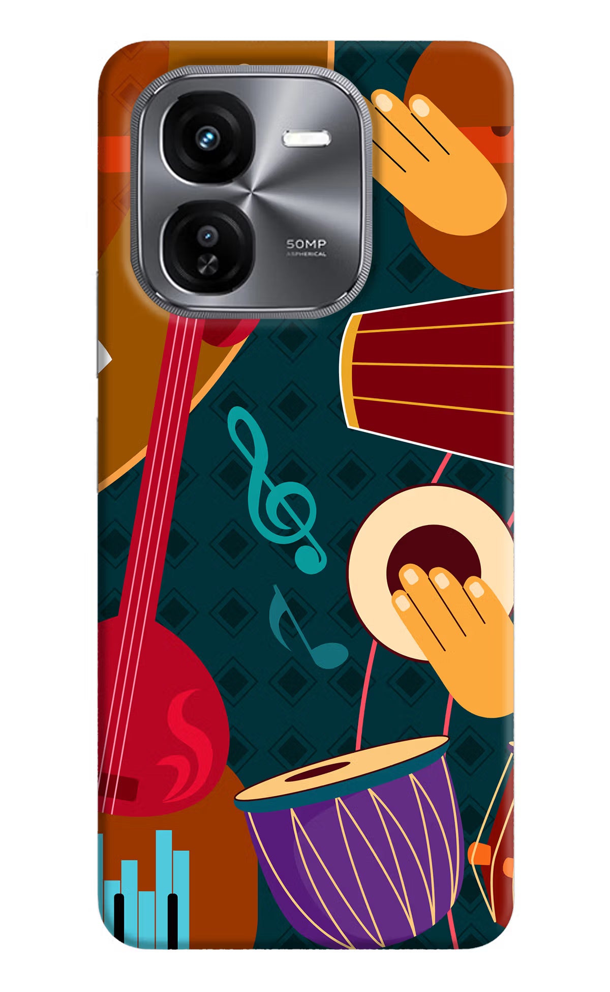 Music Instrument iQOO Z9X Hard Case Back Cover by Casekaro