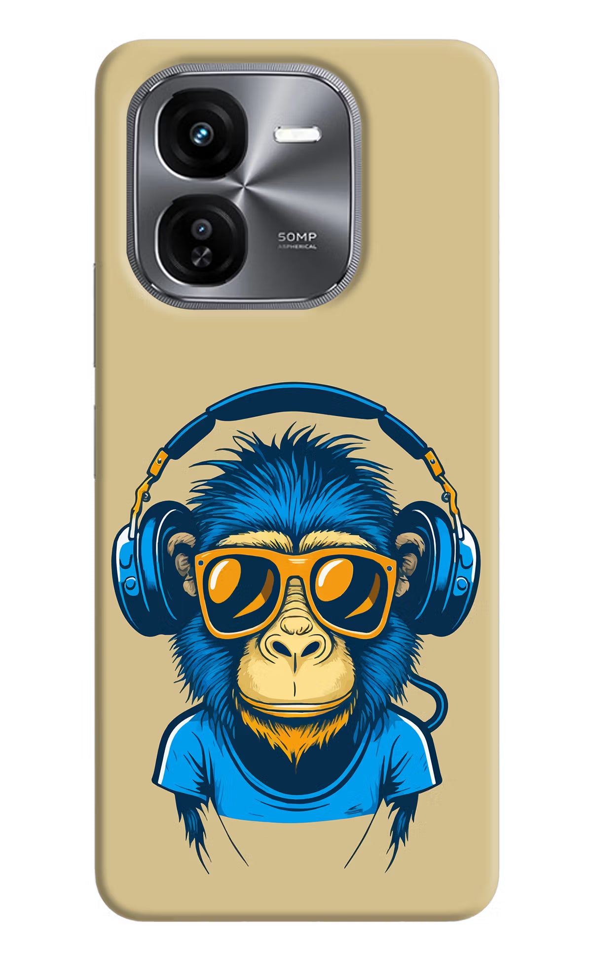 Monkey Headphone iQOO Z9X Hard Case Back Cover by Casekaro