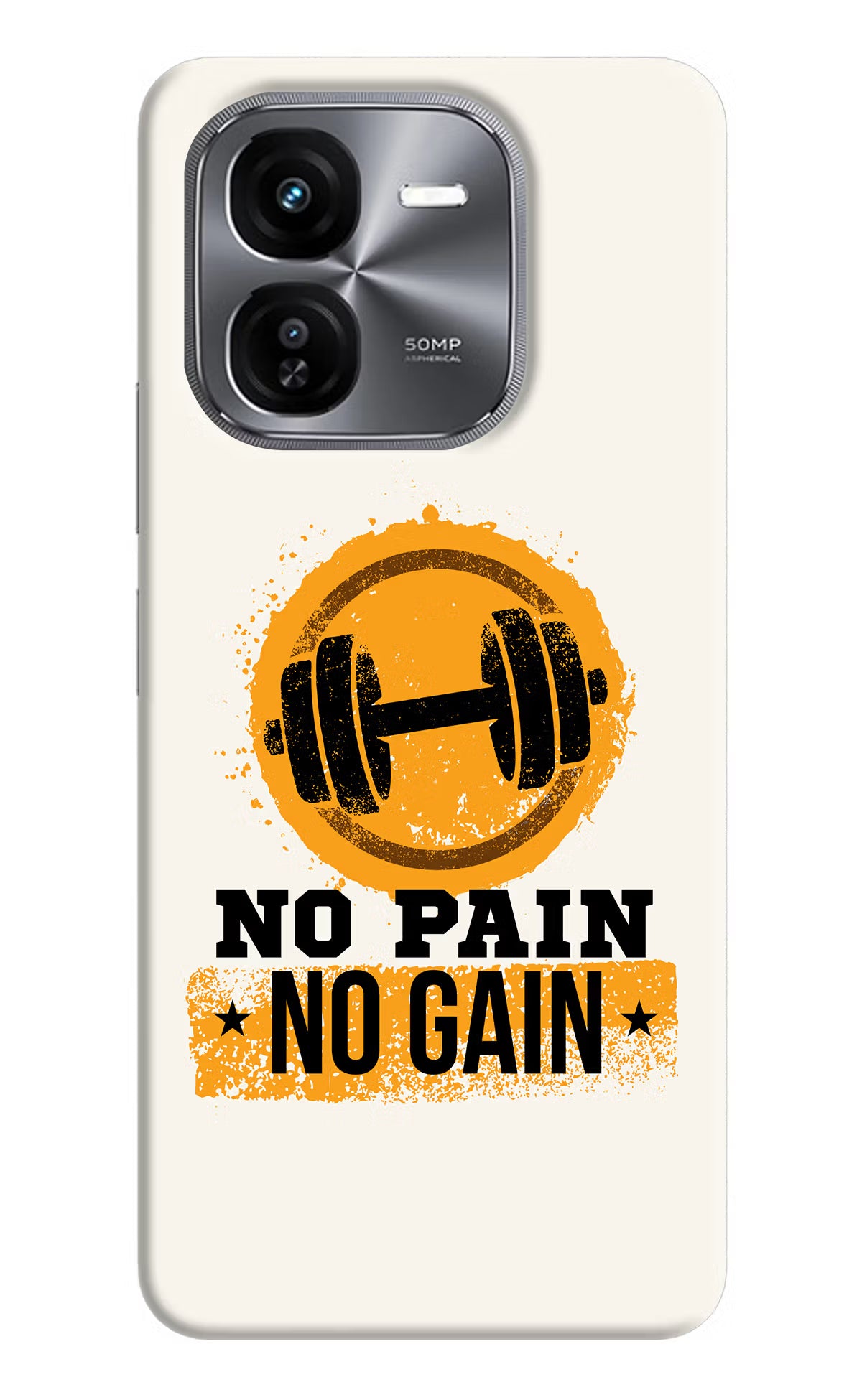 No Pain No Gain iQOO Z9X Hard Case Back Cover by Casekaro