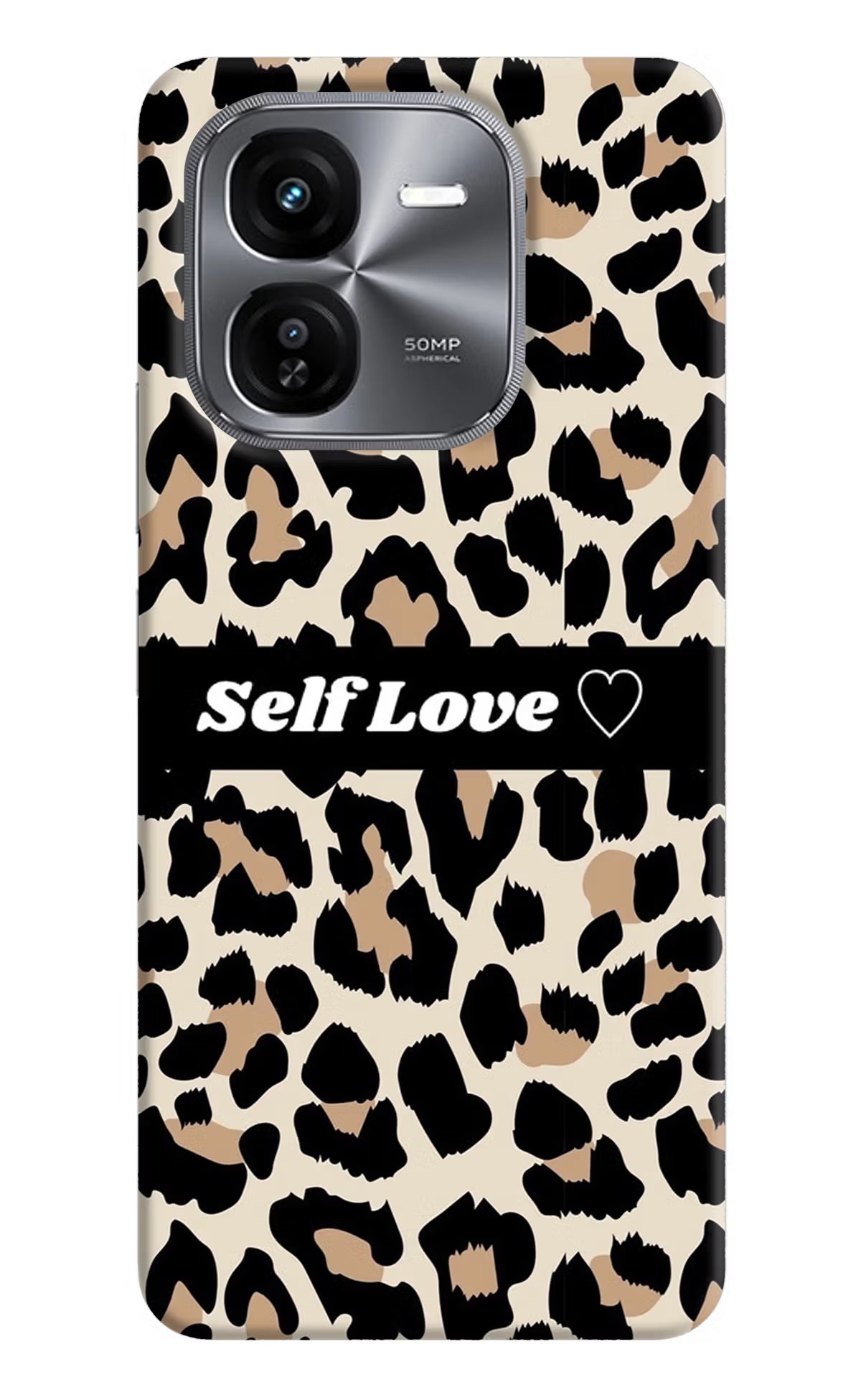 Leopard Print Self Love iQOO Z9X Hard Case Back Cover by Casekaro