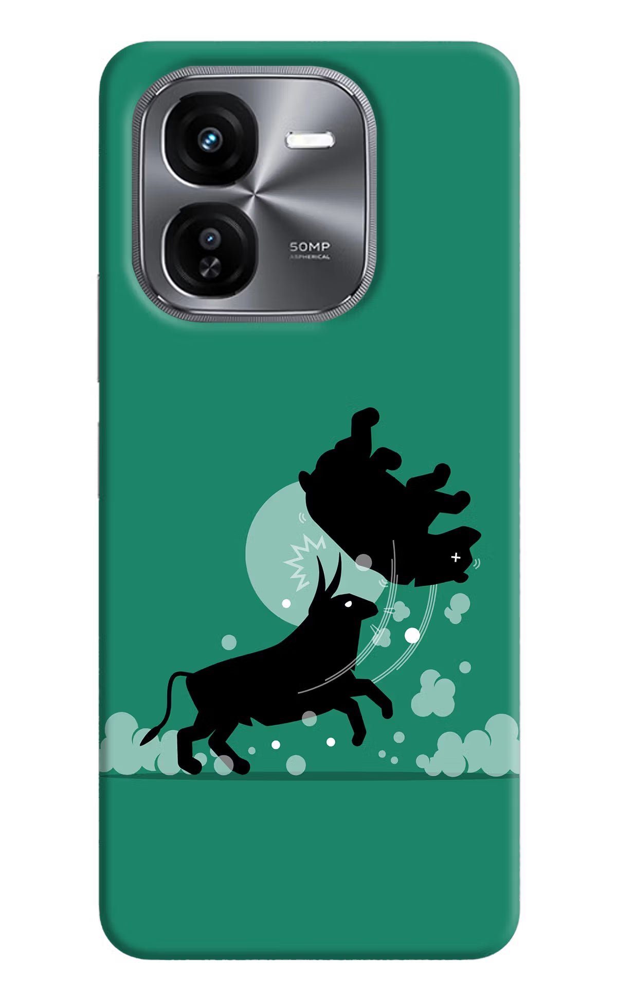 Bull Conqueror iQOO Z9X Hard Case Back Cover by Casekaro