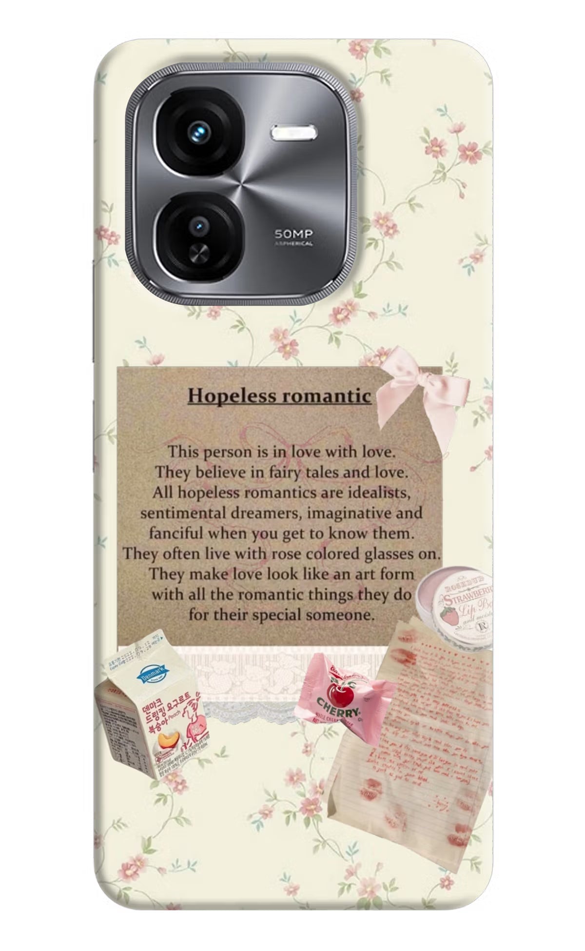 Hopeless Romantic iQOO Z9X Hard Case Back Cover by Casekaro