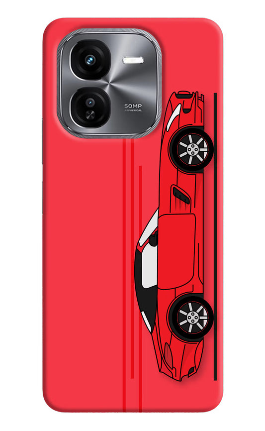 Red Velocity iQOO Z9X Hard Case Back Cover by Casekaro