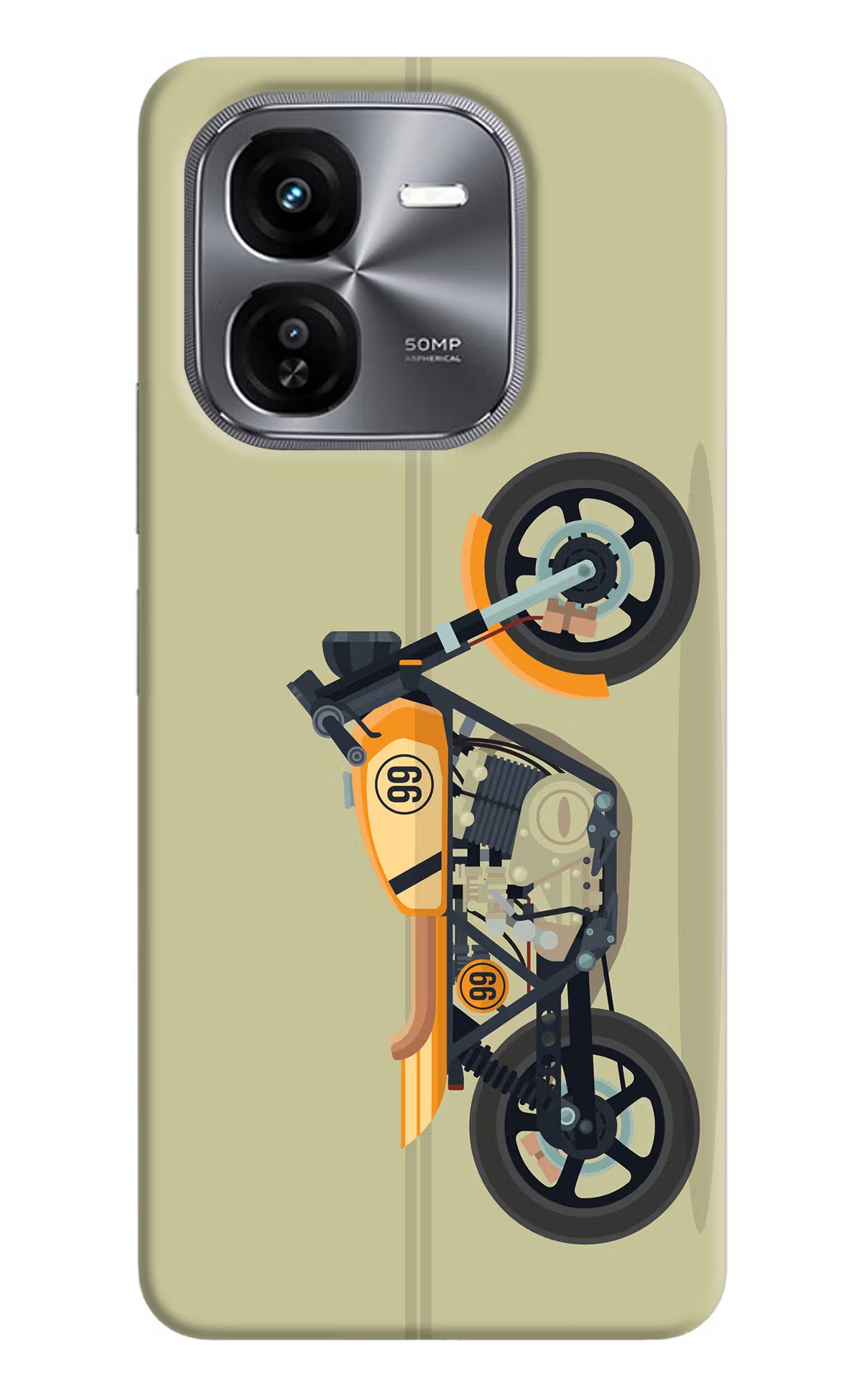 Vertical Speedster iQOO Z9X Hard Case Back Cover by Casekaro