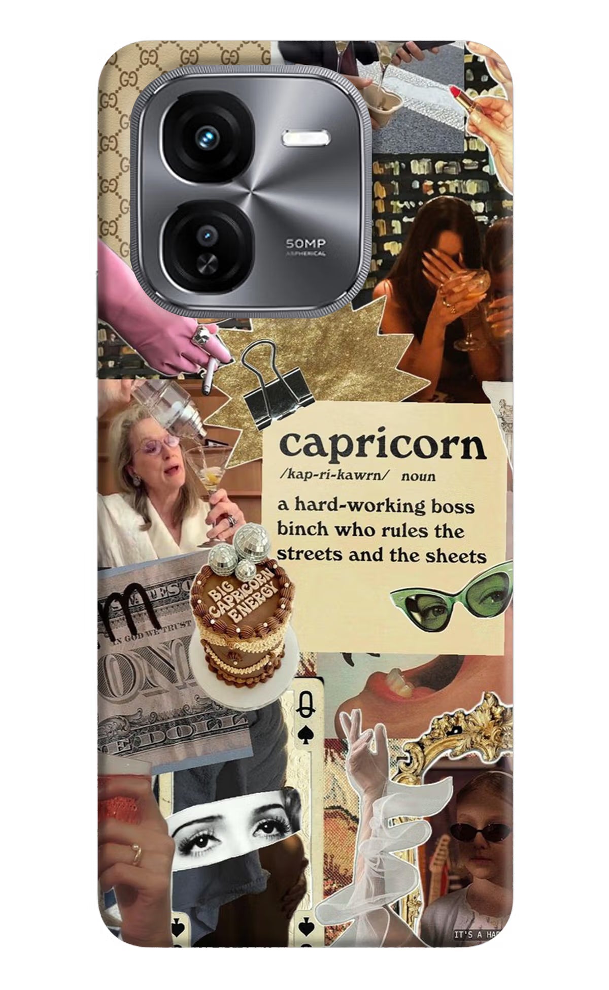 Capricorn Zodiac iQOO Z9X Hard Case Back Cover by Casekaro
