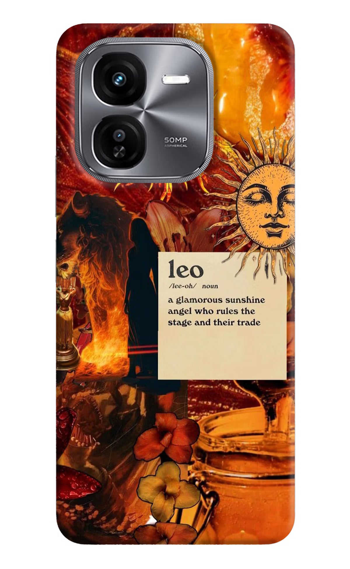 Leo Zodiac iQOO Z9X Hard Case Back Cover by Casekaro