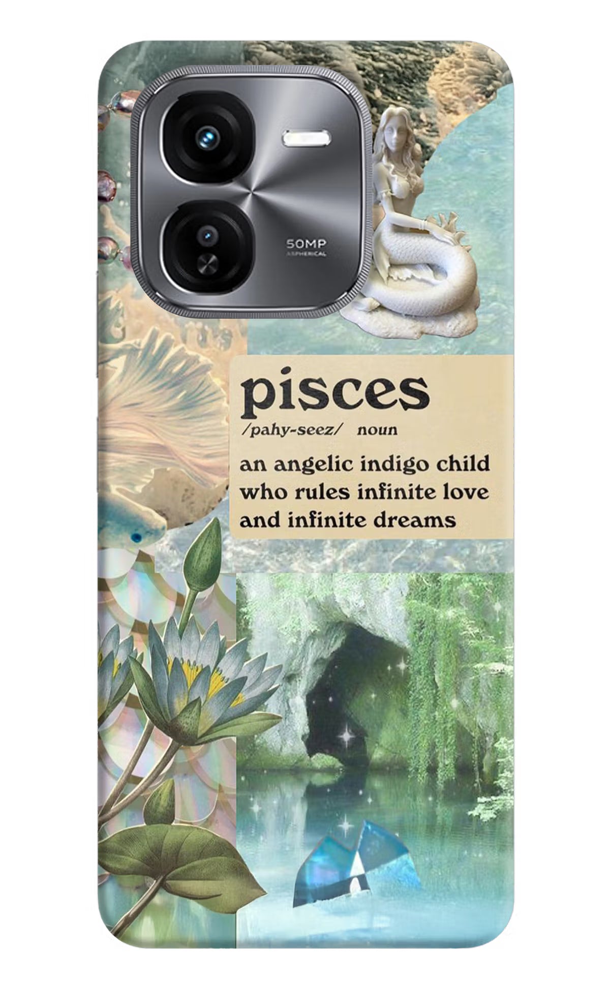 Pisces Zodiac iQOO Z9X Hard Case Back Cover by Casekaro