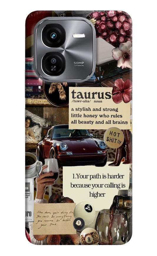 Taurus Zodiac iQOO Z9X Hard Case Back Cover by Casekaro