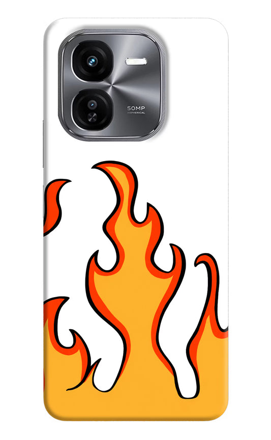 Fired Up – White iQOO Z9X Hard Case Back Cover by Casekaro