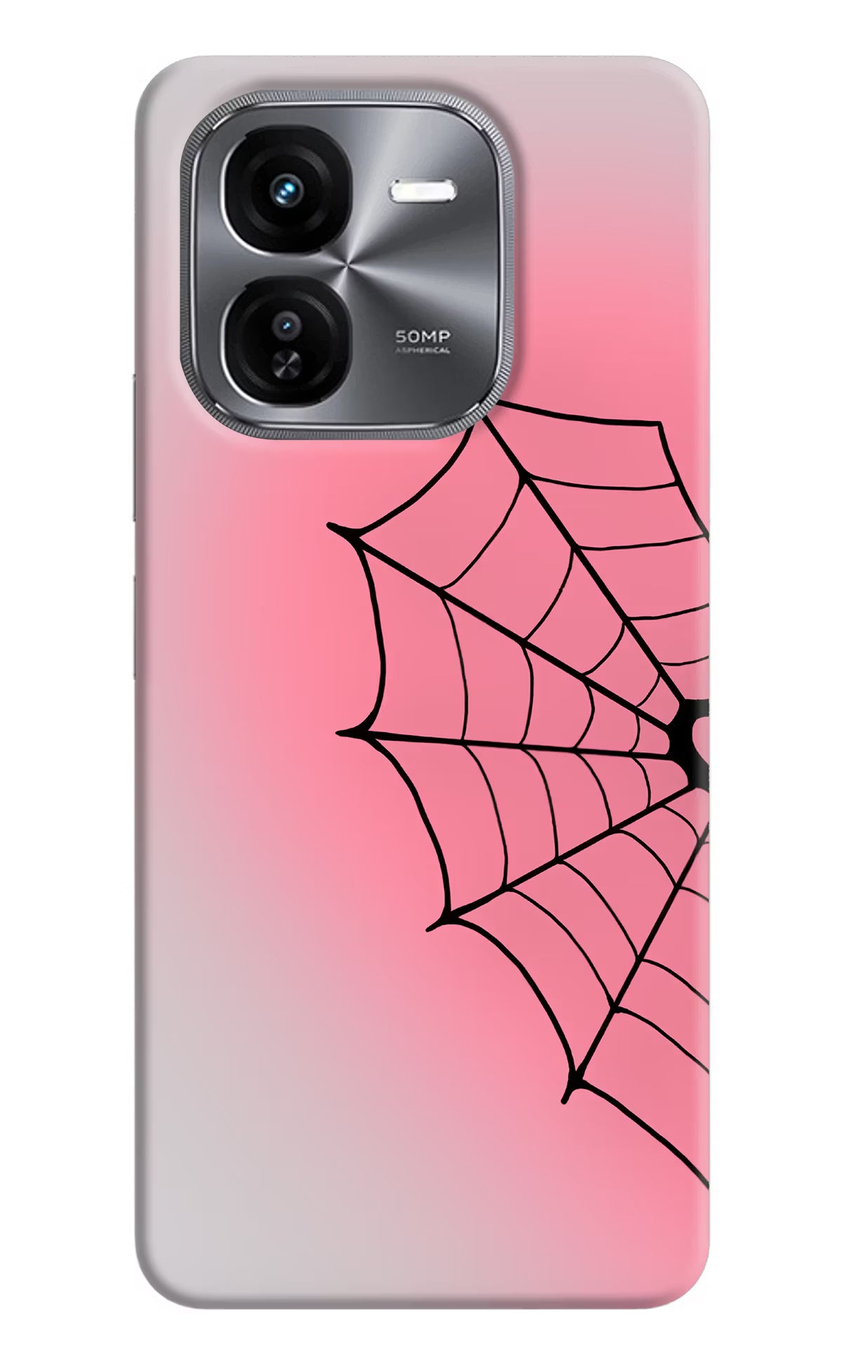 Pink Web iQOO Z9X Back Cover