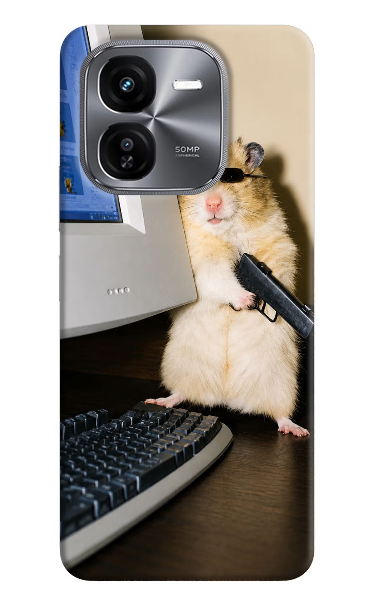 Hacker Hamster iQOO Z9X Back Cover