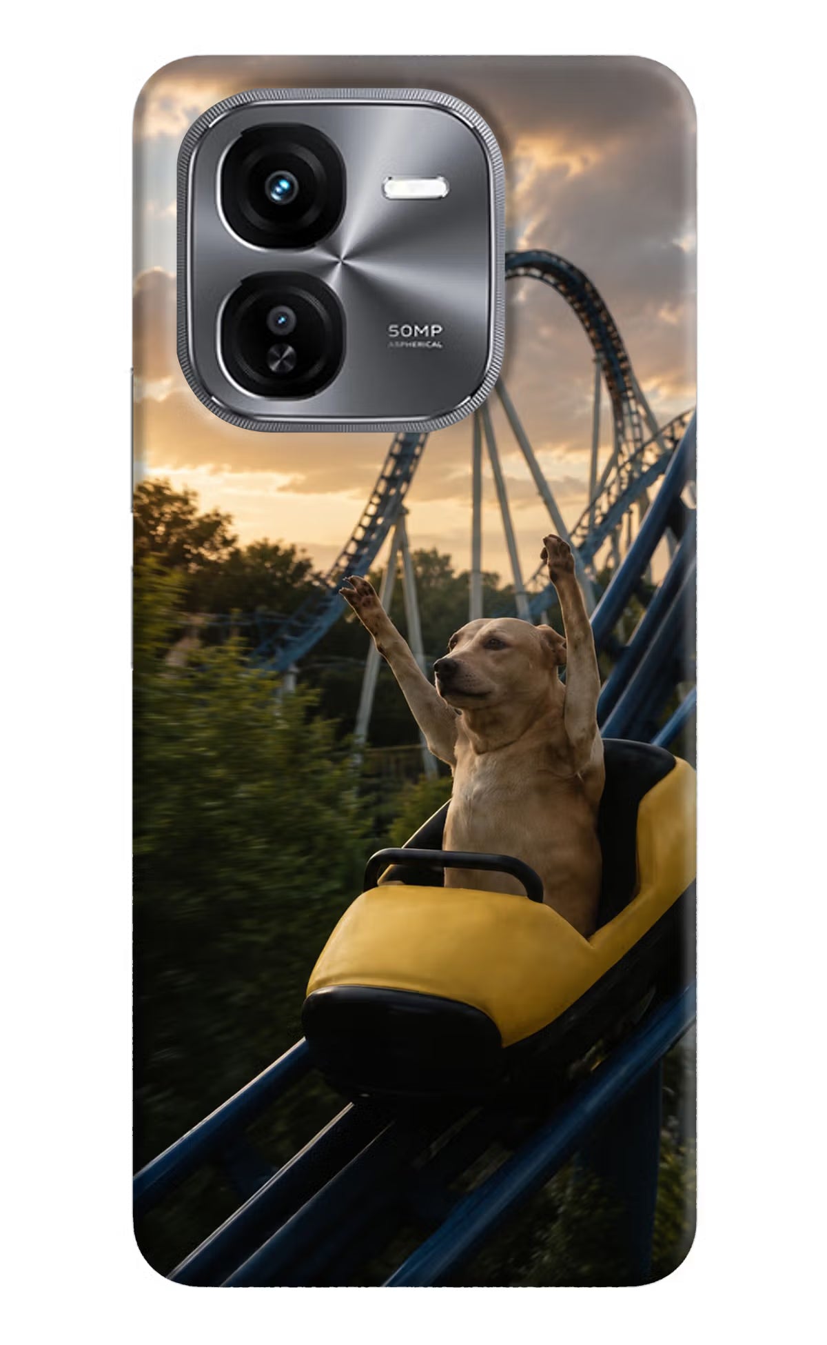 Rollercoaster Dog iQOO Z9X Back Cover