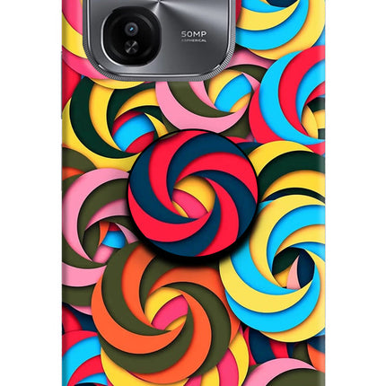 Spiral Pattern iQOO Z9X Pop Case by Casekaro