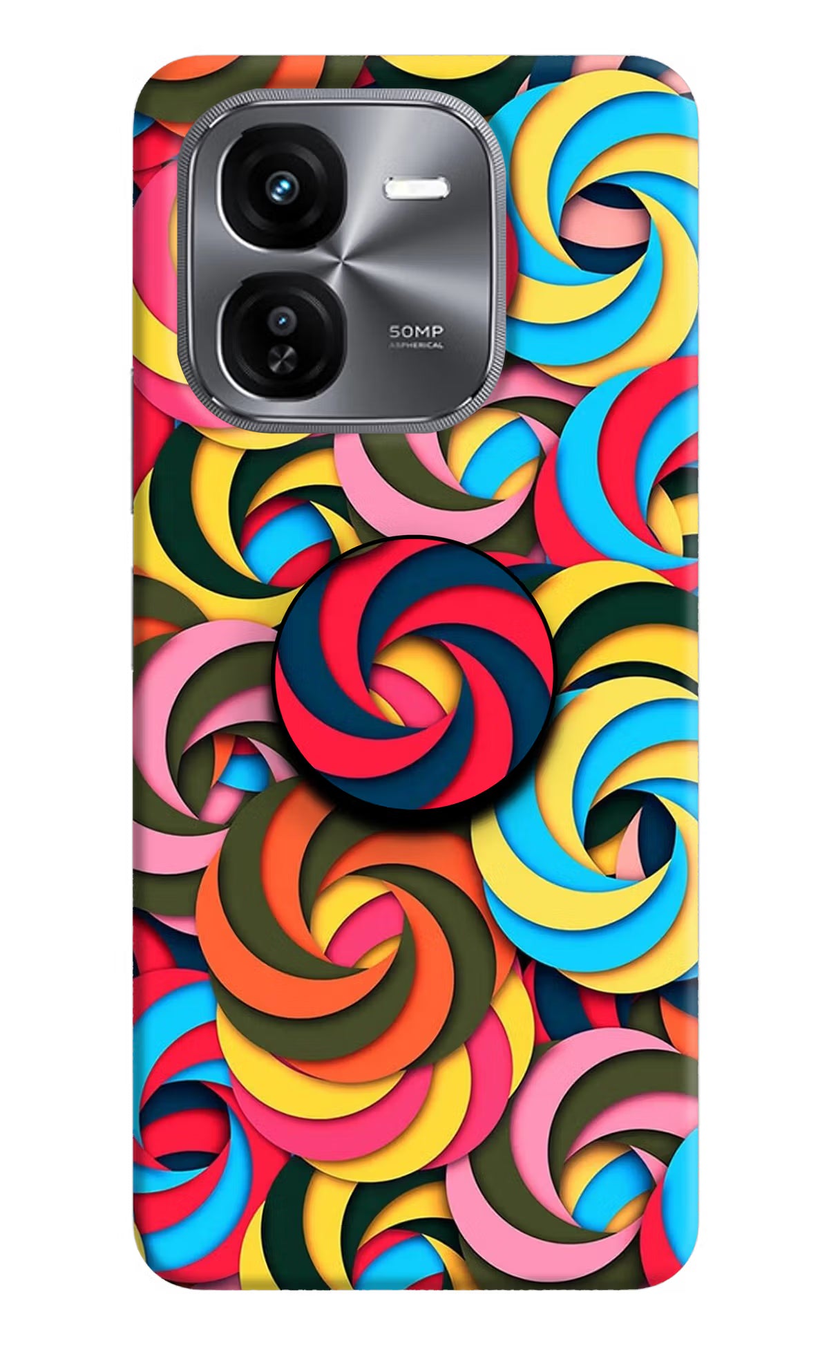 Spiral Pattern iQOO Z9X Pop Case by Casekaro