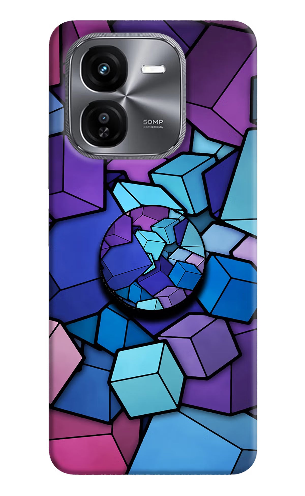 Cubic Abstract iQOO Z9X Pop Case by Casekaro