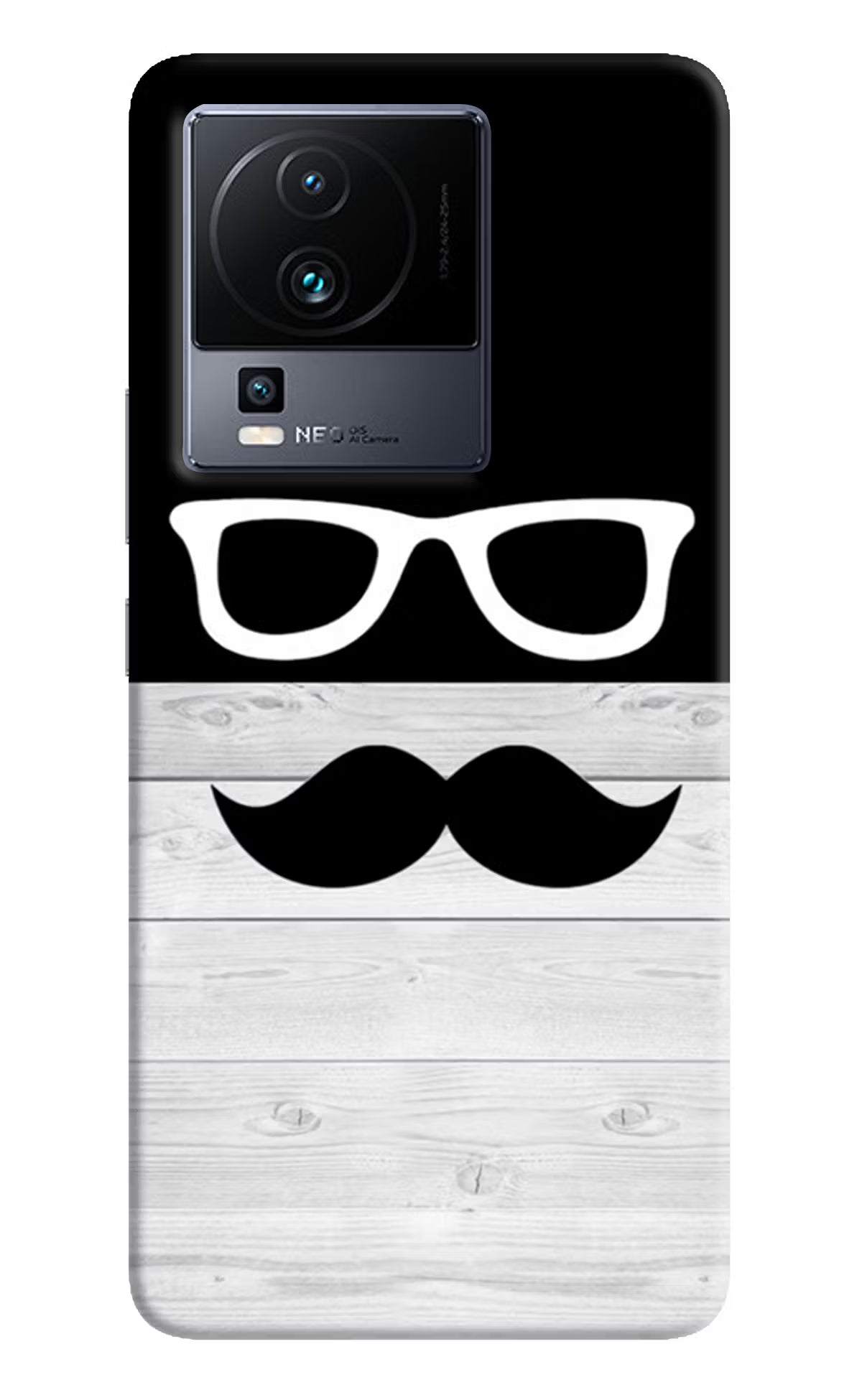 Mustache iQOO Neo 7 Hard Case Back Cover by Casekaro