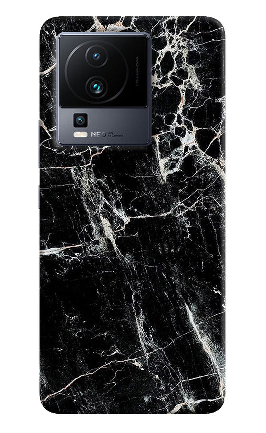 Black Marble Texture iQOO Neo 7 Hard Case Back Cover by Casekaro