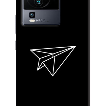 Paper Plane White iQOO Neo 7 Hard Case Back Cover by Casekaro