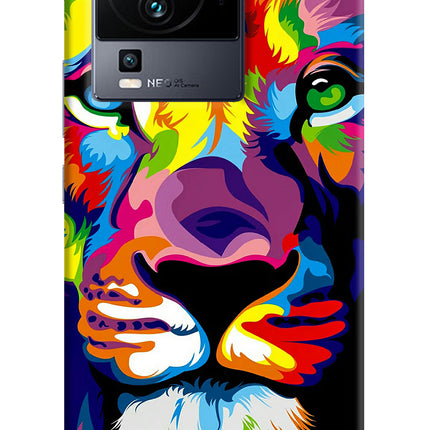 Lion iQOO Neo 7 Hard Case Back Cover by Casekaro