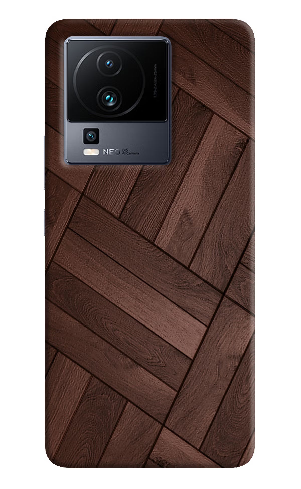 Wooden Texture Design iQOO Neo 7 Hard Case Back Cover by Casekaro