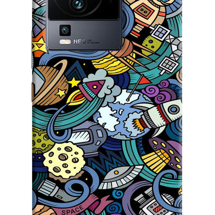 Space Abstract iQOO Neo 7 Hard Case Back Cover by Casekaro