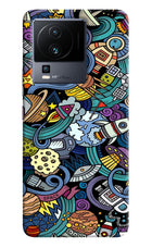 Space Abstract iQOO Neo 7 Hard Case Back Cover by Casekaro