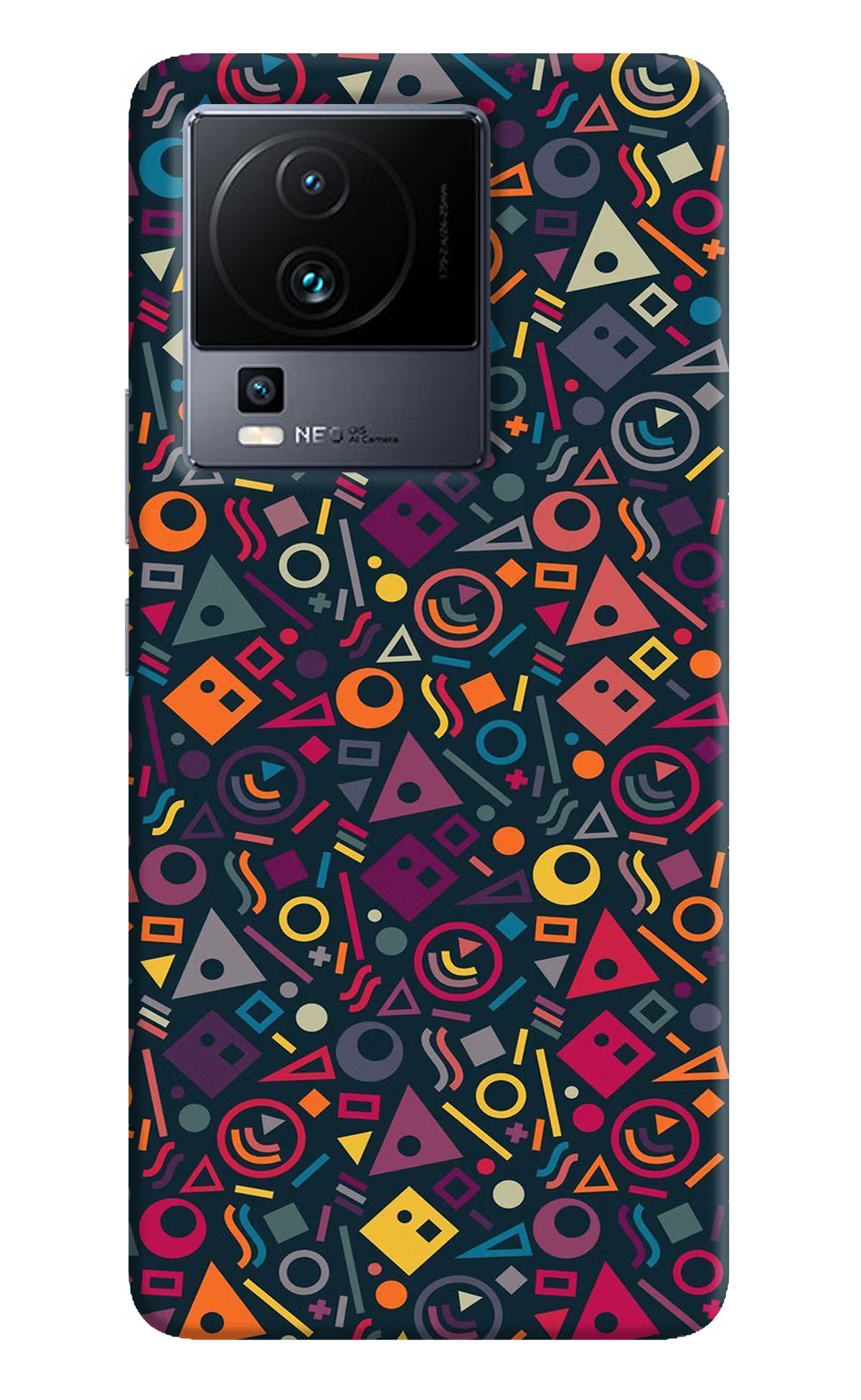 Geometric Abstract iQOO Neo 7 Hard Case Back Cover by Casekaro