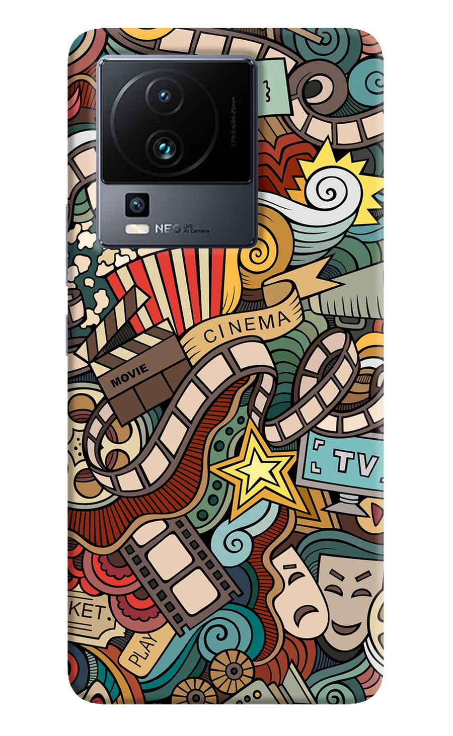 Cinema Abstract iQOO Neo 7 Back Cover, Hard case