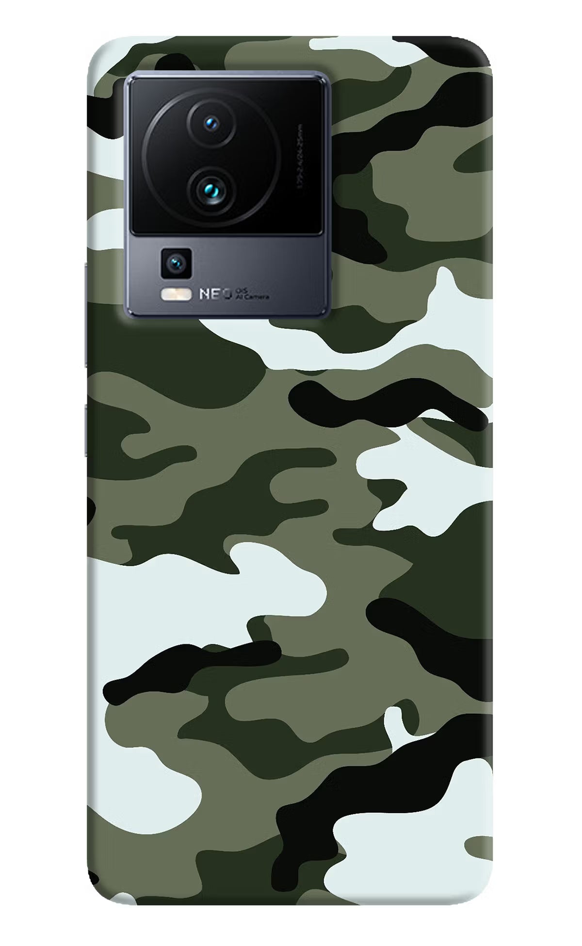 Camouflage iQOO Neo 7 Hard Case Back Cover by Casekaro