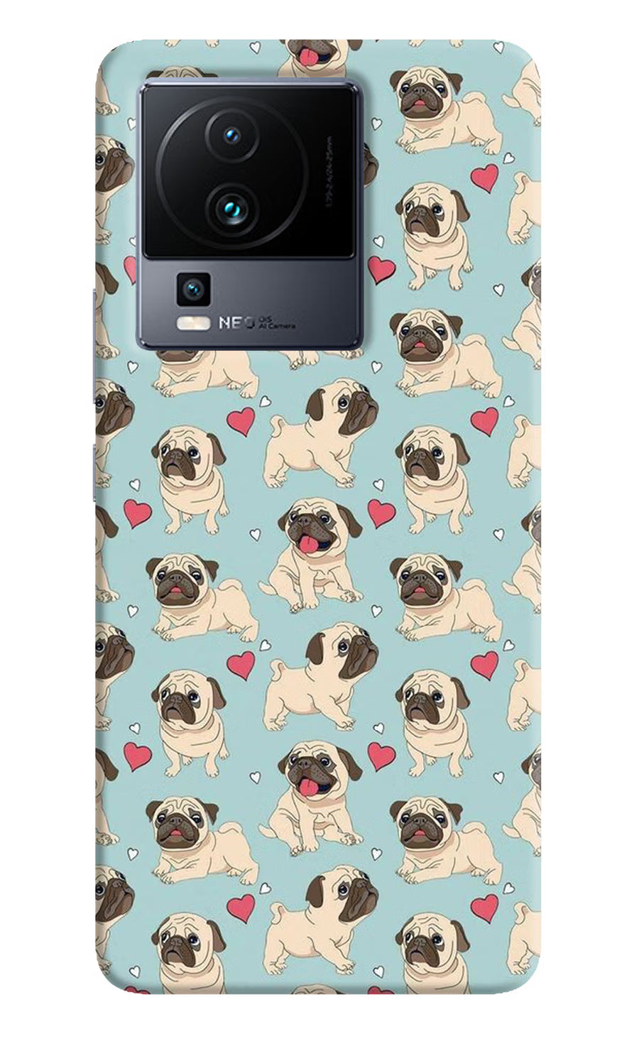 Pug Dog iQOO Neo 7 Back Cover, Hard case