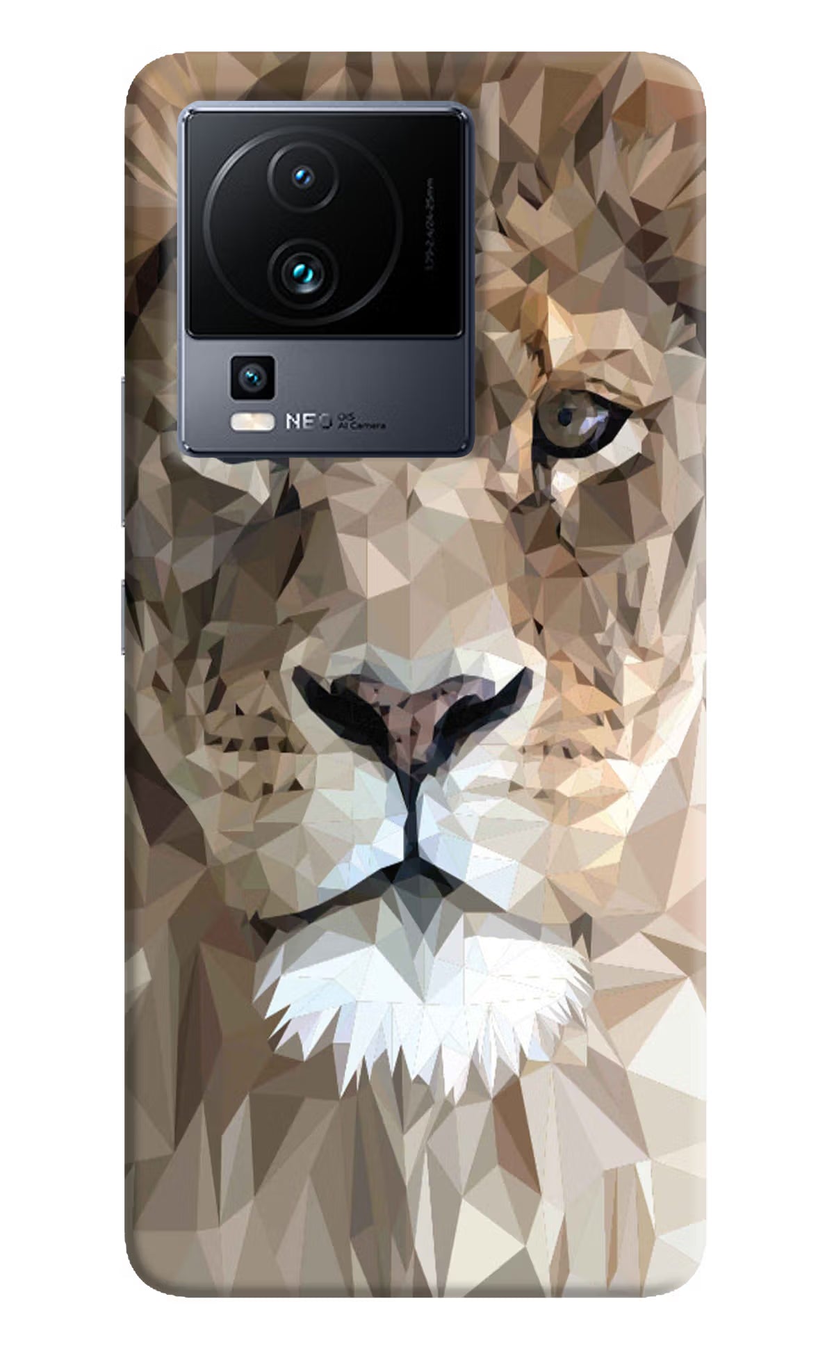 Lion Art iQOO Neo 7 Hard Case Back Cover by Casekaro