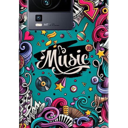 Music Graffiti iQOO Neo 7 Hard Case Back Cover by Casekaro