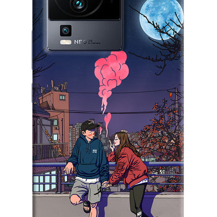 Chilling Couple iQOO Neo 7 Hard Case Back Cover by Casekaro