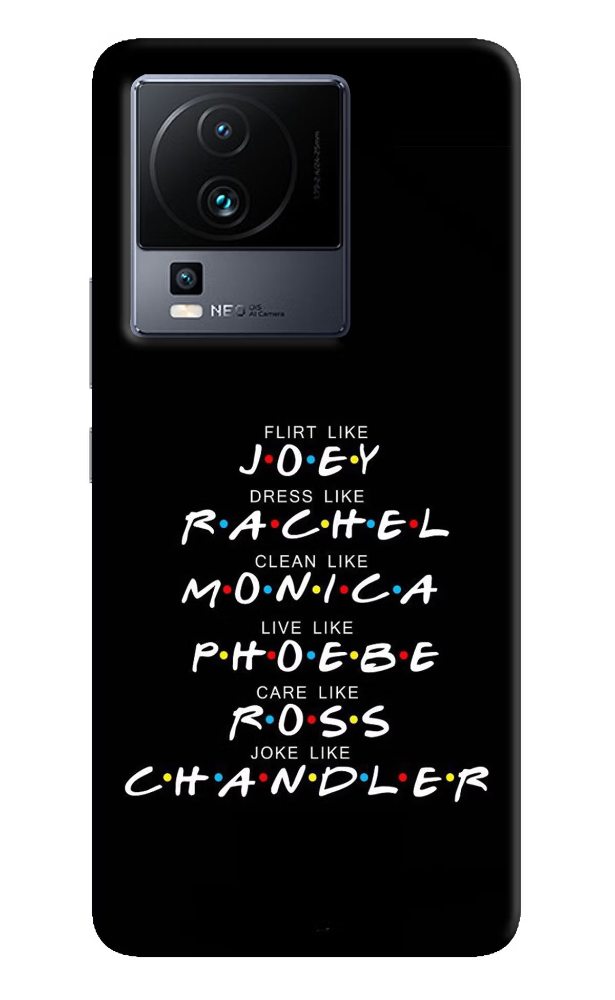 FRIENDS Character iQOO Neo 7 Hard Case Back Cover by Casekaro