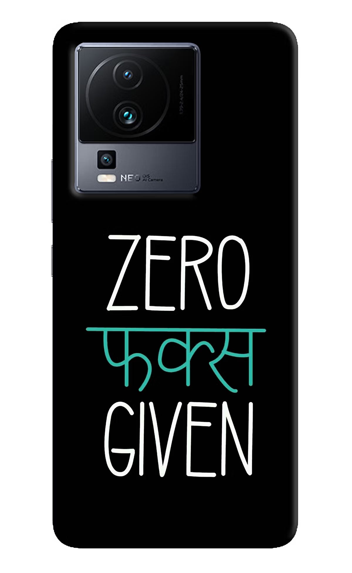Zero Fucks Given iQOO Neo 7 Hard Case Back Cover by Casekaro